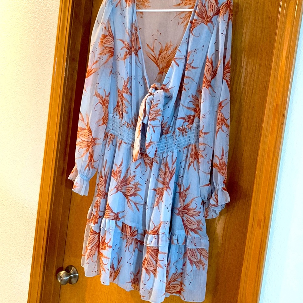 Floral long sleeve dress
